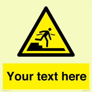 Custom warning Submerged step or steps